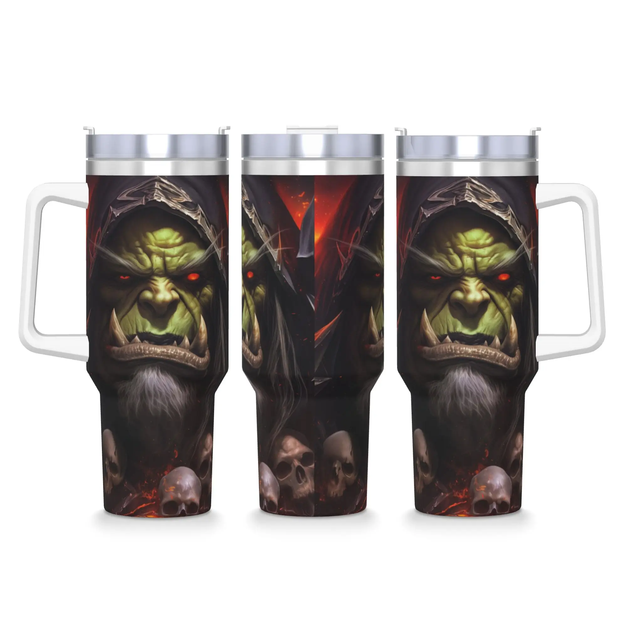 

Stainless Steel Tumbler WOW World of Warcraft Car Mugs With Straws Travel Hot Drinks Water Bottle Large Capacity Thermal Cups