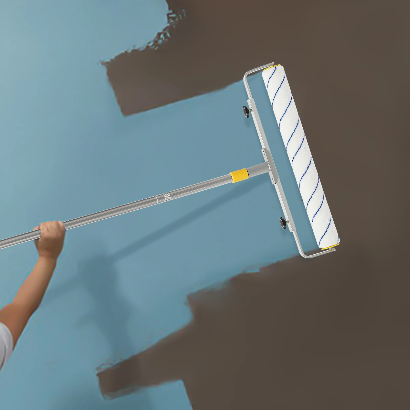 5 Stuks 18 Inch Verf Roller Lade Set Moderne Grote Verf Roller Kit Verstelbaar Roller Frame