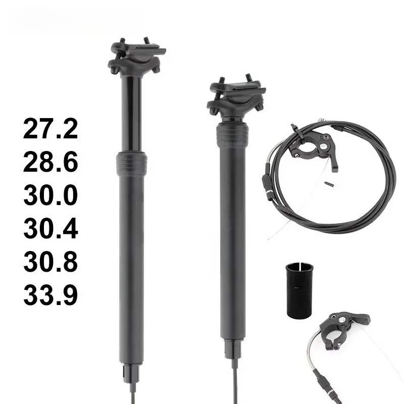 التكبير 80 مللي متر الهيدروليكية رفع مقعد دراجة بار سلك داخلي 27.2 28.6 30.8 31.6 33.9 مللي متر دراجة هوائية جبلية سبائك الألومنيوم