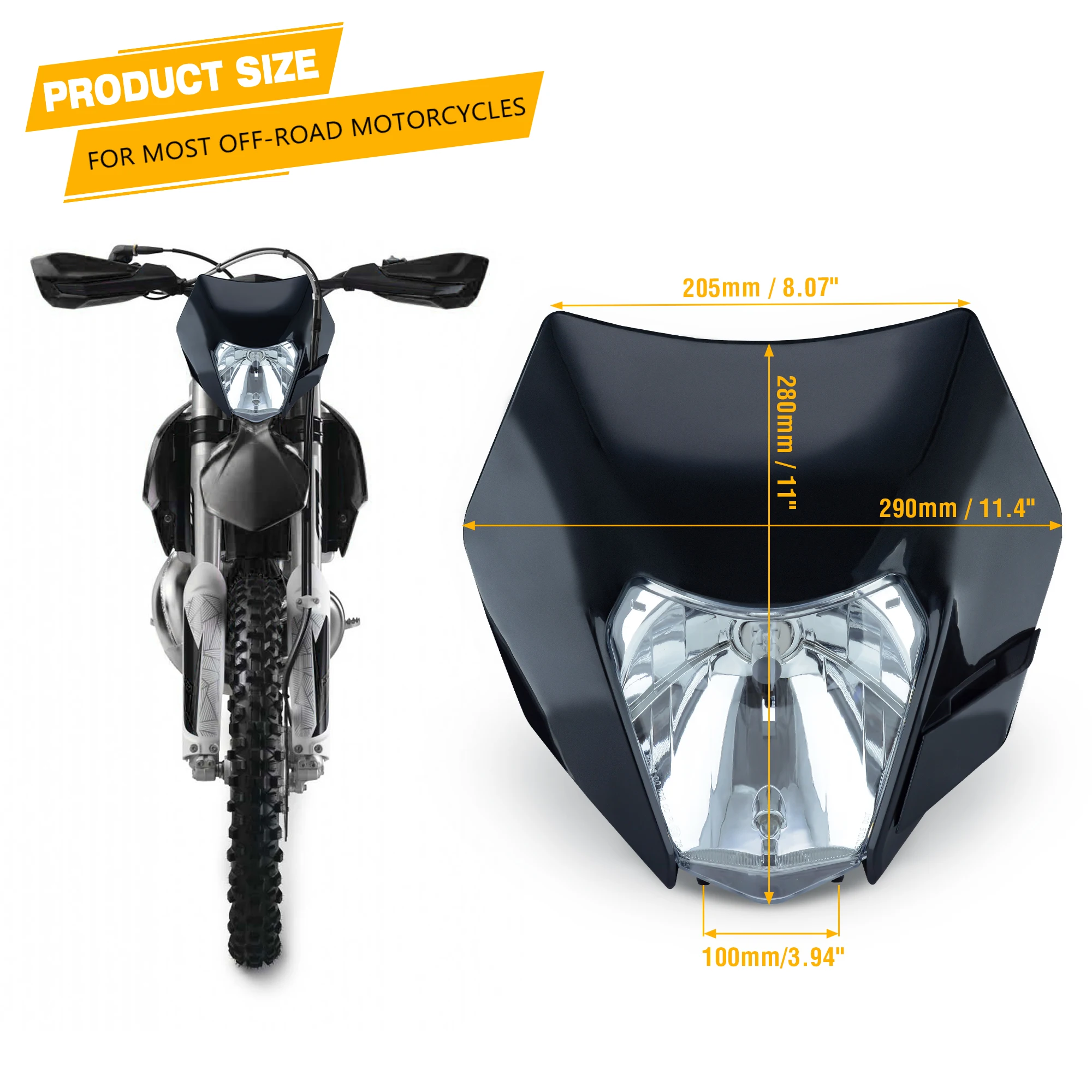 Motorcycle Headlight Headlamp Head Lamp Light For KTM 2014-16 EXC EXCF SX SXF XC XCF XCW XCFW 125 150 250 300 350 450 530