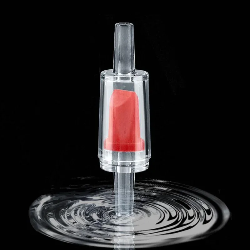 Red 1Pcs Aquarium One Way Non-Return Check Valve Aquarium Air Pump Accessories Compatible with 4mm Air Pipe