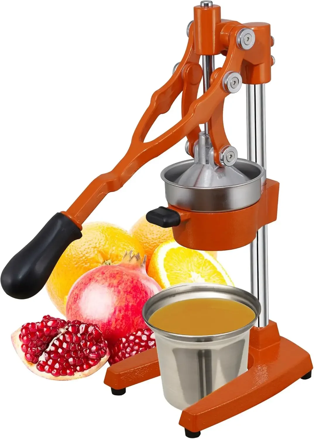 

19 Inch Height Extra Tall Commercial Heavy Duty Cast Iron Hand Press Manual Orange Citrus Lemon Lime Grapefruit Pomegranate Frui