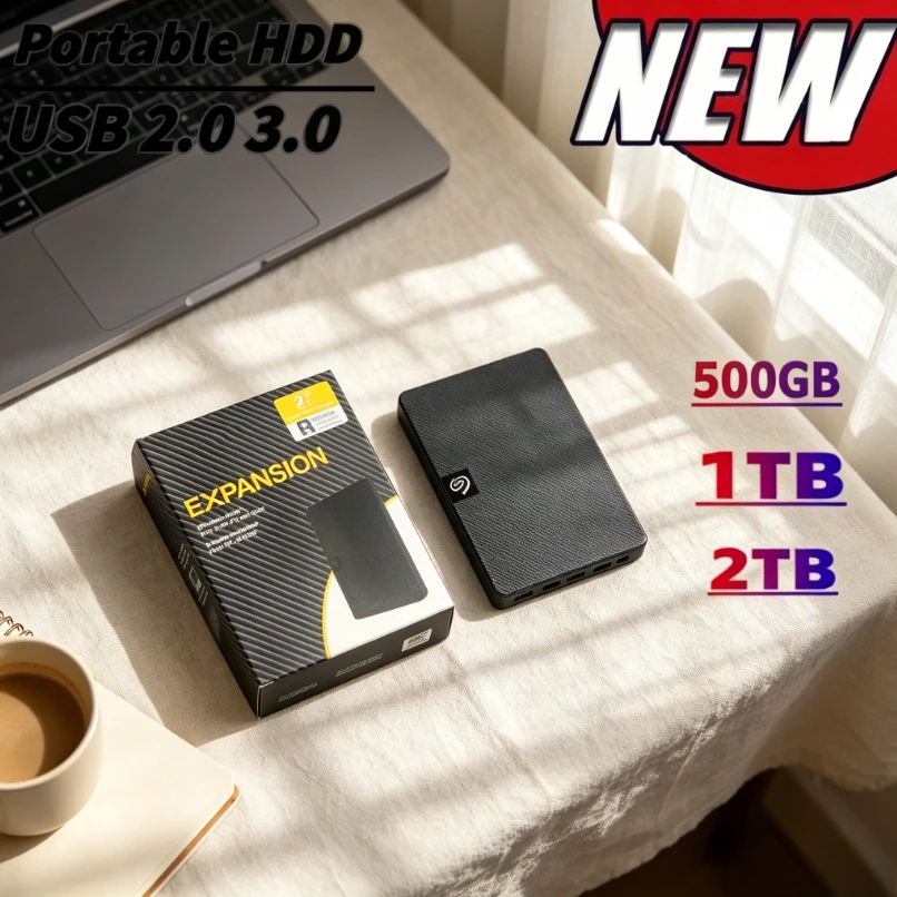 Seagate NEWRJ 2PCS Disque dur externe portable haute vitesse grande capacité pour ordinateur portable, ordinateur de bureau, sauvegarde de données