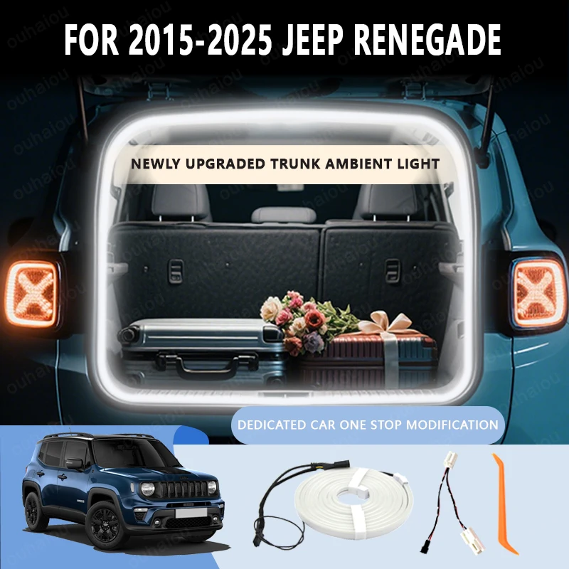 

For Jeep Renegade Car Trunk Ambient Light Strip Led Lighting Non-Destructive Installation Modified Tailgate Decorative Lamp