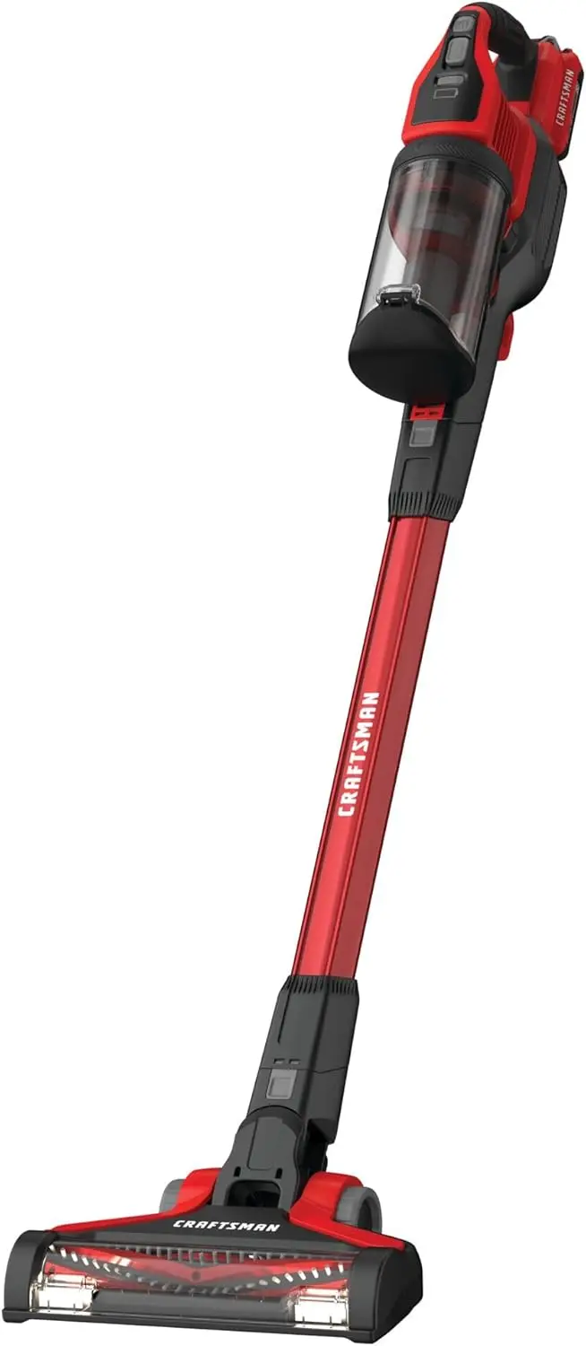 

Cordless Stick Vacuum with Removable Battery, Up to 1 Hour Runtime, Self-Standing Design