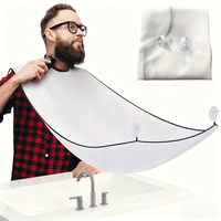 Male Shaving Apron Beard Catcher Cape Care Bib Face Shaved Hair Adult Bibs Shaver Cleaning Hairdresser for Man Clean Apron Gift