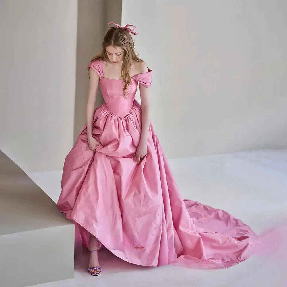Simple Pink Satin P… - image