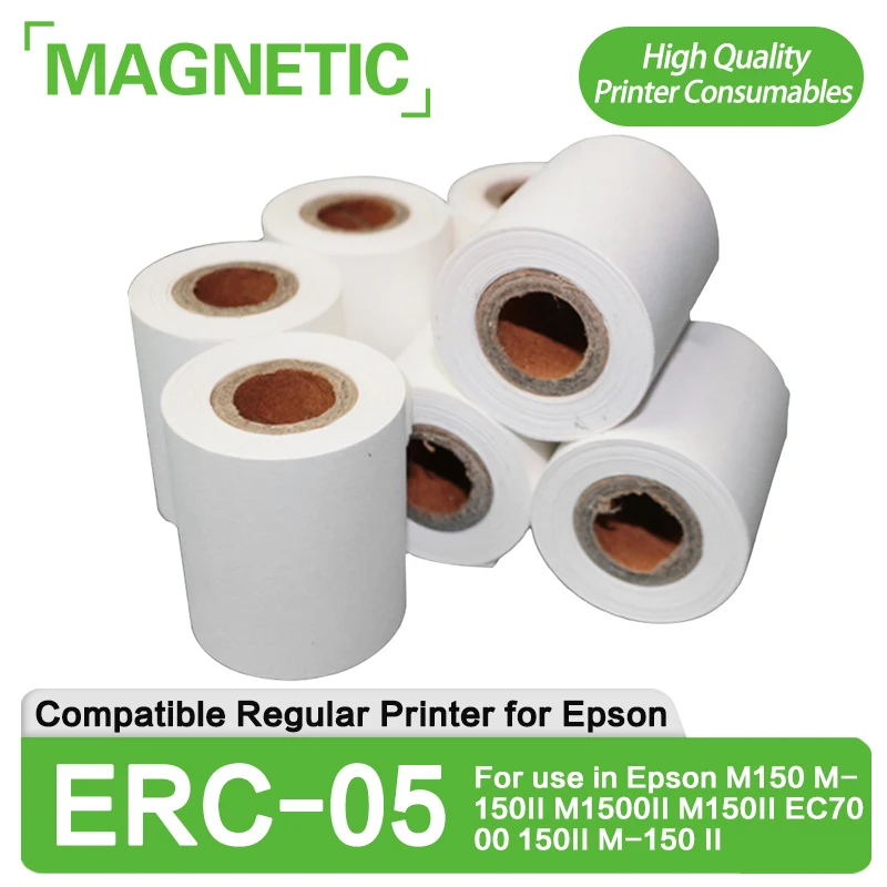 ERC-05 ERC05 White Blank Printer Paper For use in Epson M150 M-150II M1500II M150II EC7000 150II M-150 II Printing Paper