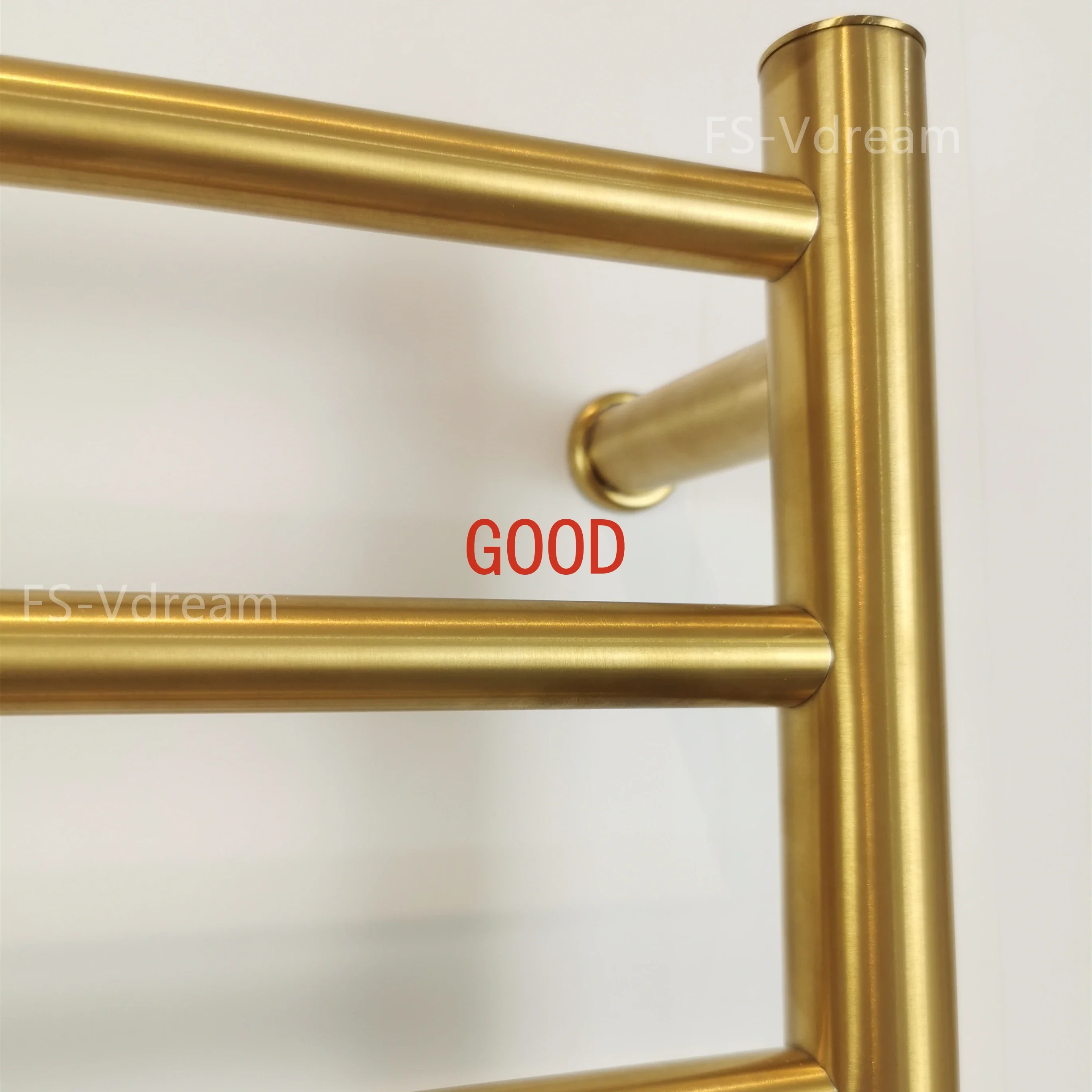 Bathroom equipment 304 stainless steel Wire drawing golden Hidden wiring Heated towel rail Towel rack Towel warmer 9042K