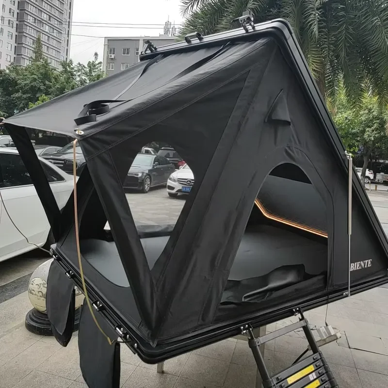 Overland Accessories 3-4 Person Aluminum Shell Roof Top Tent for 4x4 with Four-season Double Layer 3000MM Waterproofing