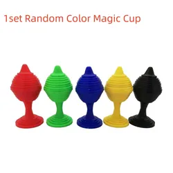 1 Set Beads Go No Traces Magic Cup Puzzle Novelty Toys Children Close-up Magic Trick Props