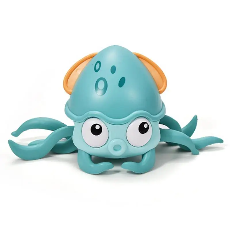 

Octopus Bath Toys Wind Up Octopus Water Toy Movable Pet Octopus Bathtub Toy With Music And LED Light Crawling Rally Walking Toys