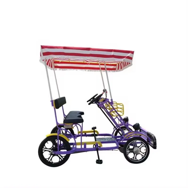 2 seater tandem bikes/ sightseeing bicycle for family/ park bike