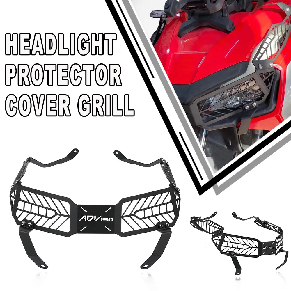 

23 ADV 150 Motorcycle Front Headlight Grille Guard Cover Protector Decorative For HONDA ADV150 ADV-150 2019 2020 2021 2022 2023