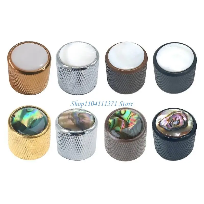 P9FC Guitar Bass Knobs Parts Metal Guitar Control Knob Volume Tone Control Dome Knobs