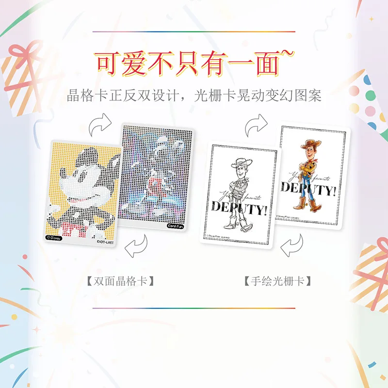 Card Fun Disney 100 Joyful Card for Children Mickey Friends Cheerful Times Card Hotbox Anime Flash Card Collection Kids Toy Gift