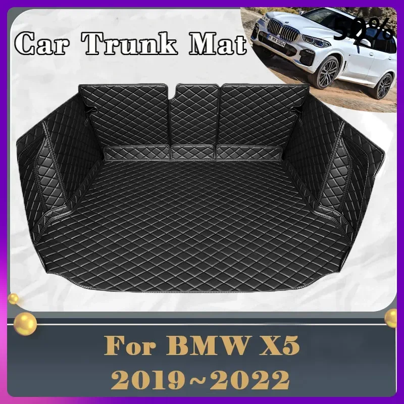 Car Trunk Mat For BMW X5 G05 2019 2020 2021 2022 Dirt-resistant Fully Surrounded Trunk Mat Rear Cargo Tray Car Accessories