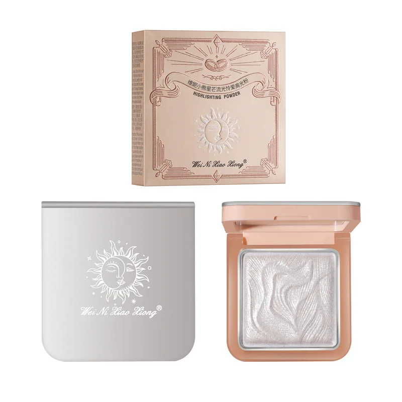 Little Bear Starlight Tenderness Highlighter Powder - Soft Shimmering Illuminator for Face And Body