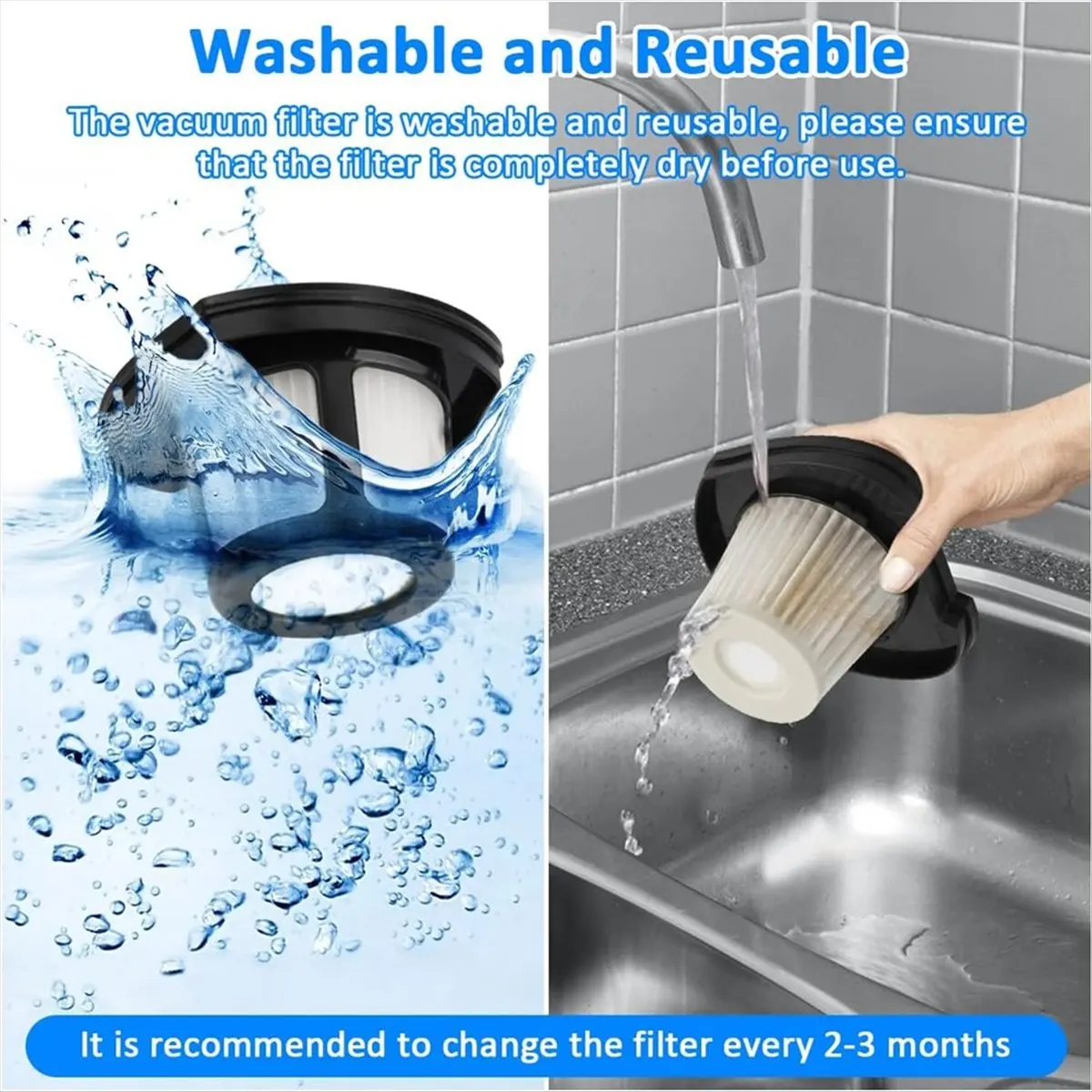 SHIP WITHIN 24 HOURS 4PCS Vacuum Cleaner Filter Accessory for 61421 1614203 1614204 2390 2389 2390A Vacuum Cleaner Replacement P