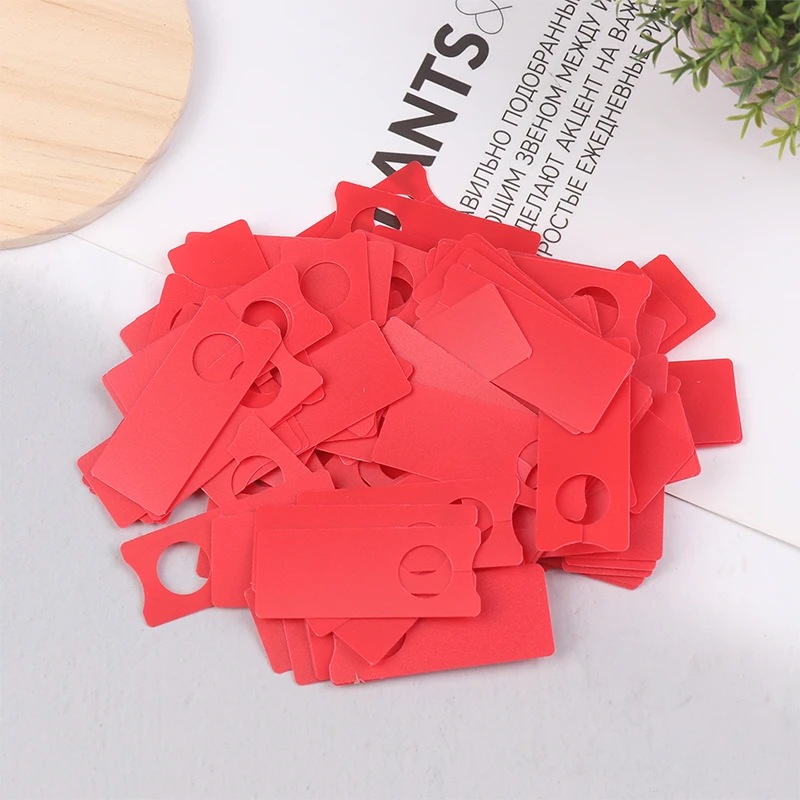 

100PCS Practical Garden Planting Tag With Hole Melon Fruit Tree Markers Sign Plastic Waterproof Hanging Label For Flower Nursery