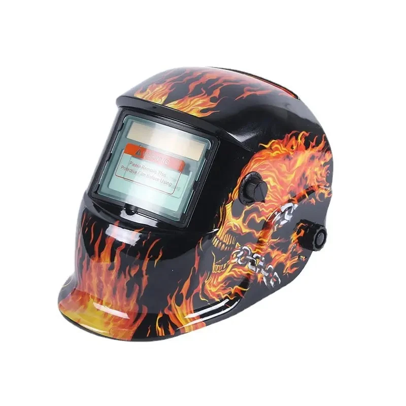 Maschera per saldatura oscurante automatica copricapo solare casco per saldatura ad arco di Argon protezione ad alta temperatura maschera per