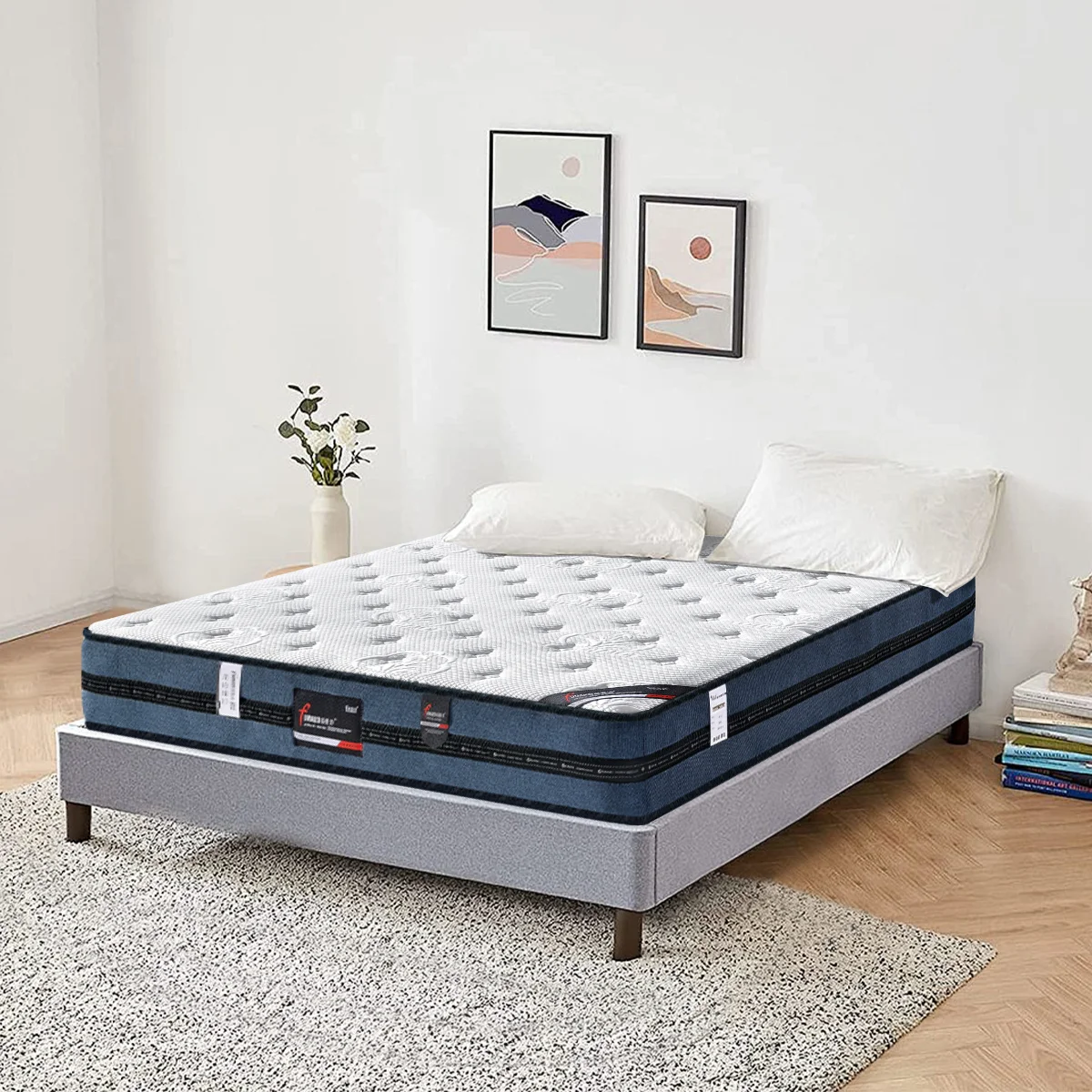 Comfortable Queen King Size Thickness 25cm Hybrid Memory Foam Spring Mattress on Big Sale