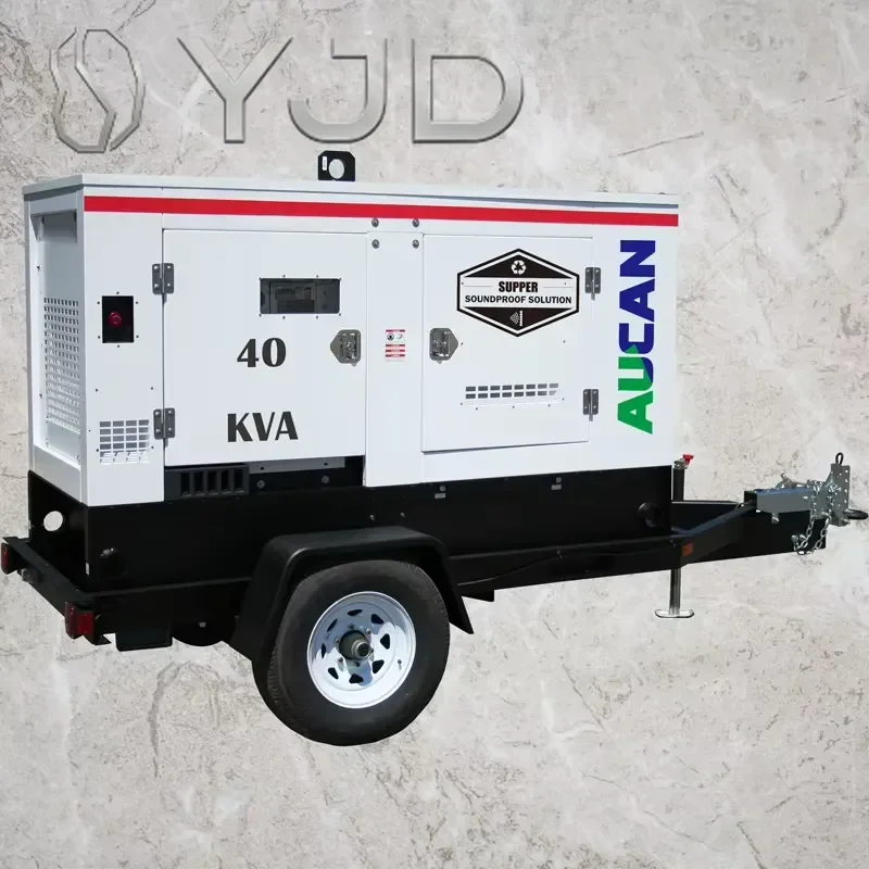 40kva /Ricardo Mobile Generator Set for Industrial/business Supper Silent Type Trailer Genset