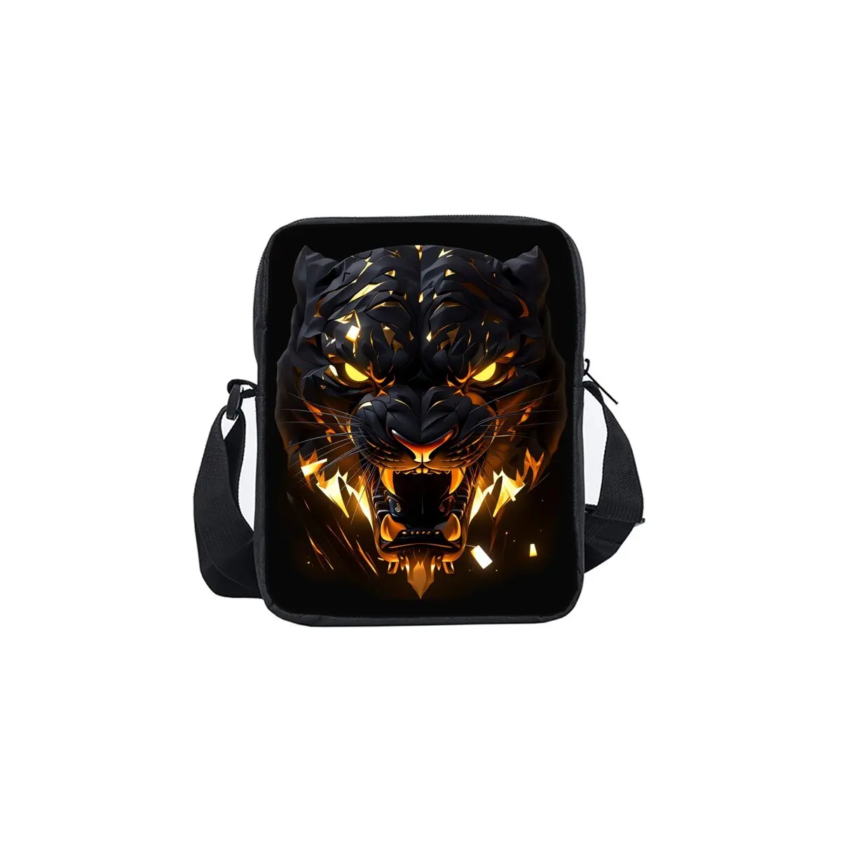 

Односторонняя сумка-мессенджер с принтом Tiger King для мальчиков и девочек, лучшие подарки для детей, 2D плоская повседневная сумка через плечо с мультяшным рисунком