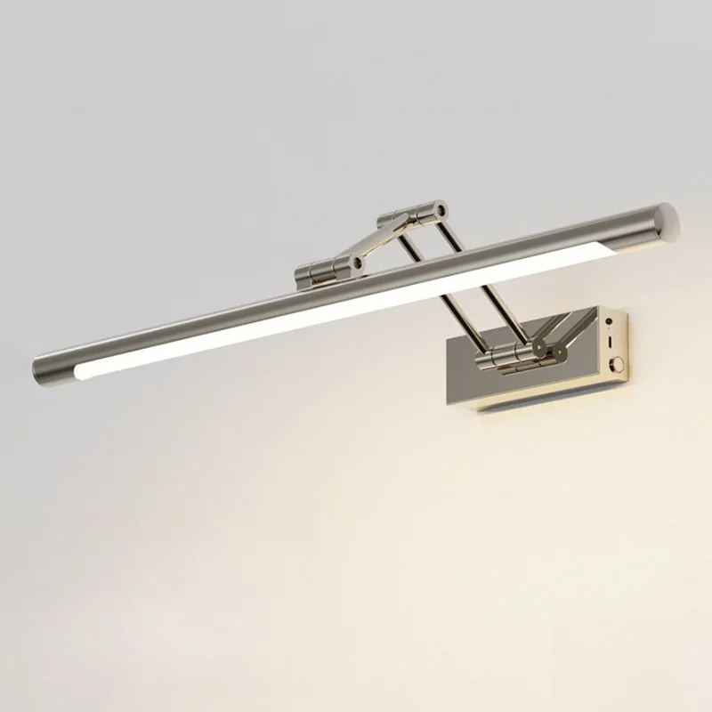 

Iron Remote Control Mirror Front Lamp Retro Industrial Style Lighting Lamps Bathroom Study Corridor Light Home Tricolor Lights