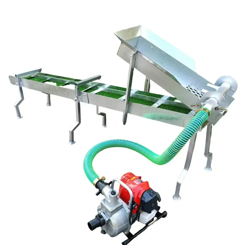 بيع المصنع مباشرة المنتقى صندوق سلويس صغير مع آلة غسل الذهب فاصل العشب المحمولة