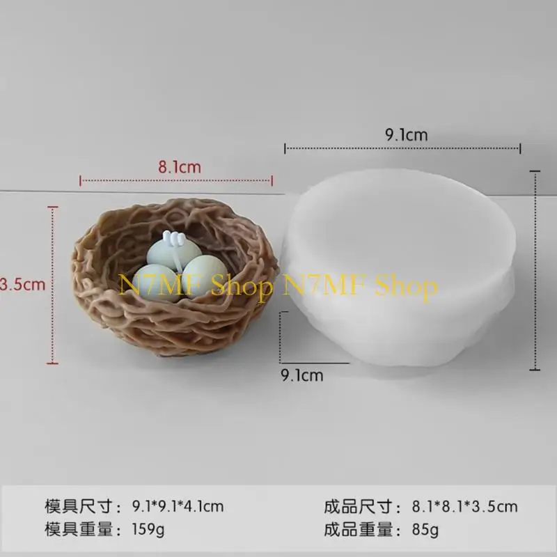 

N7MF стерео птичье гнездо орнамент ремесла силиконовая форма эпоксидная форма для ювелирных изделий форма для литья смолы для