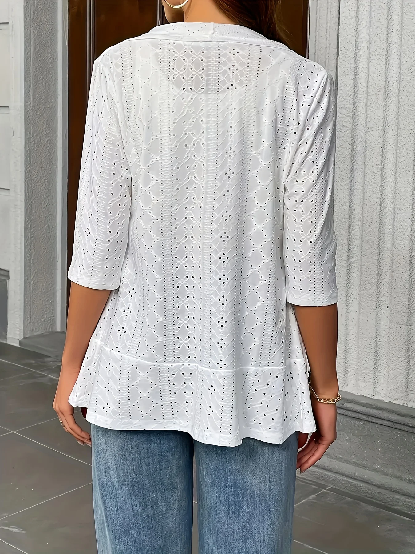 Women's Eyelet Embroidery Blaz - Embroidery Eyelet ulasan dan harga