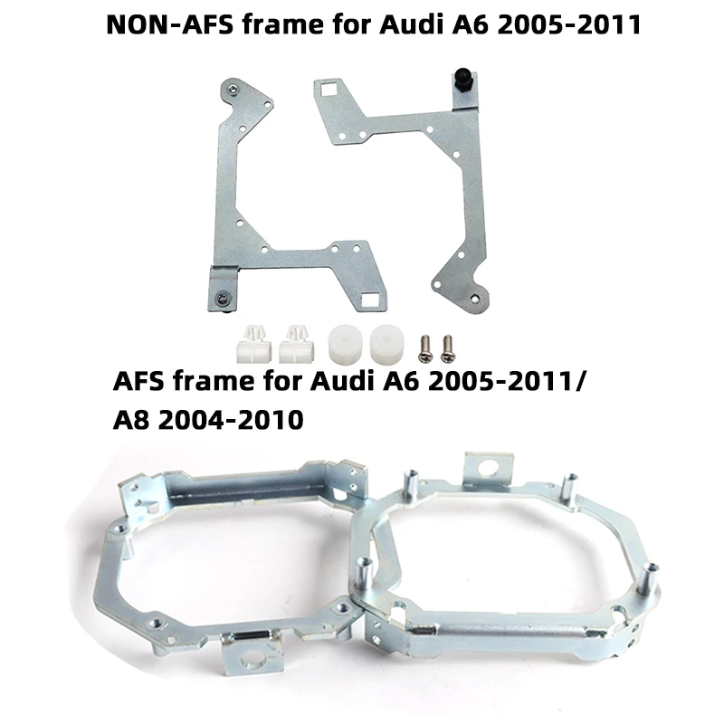 SANVI AFS/NON-AFS Headlight Framework for Audi A4/A5/A6/A8/Q5/Q7 Car Light Upgrade Bi LED&Xenon Projector Lense Car-Styling