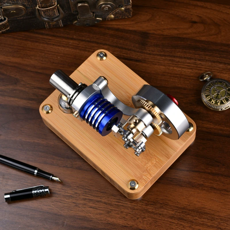 M20-TZ-01 Steam Engine Precision Gear Coaxial Engine Metal Single Cylinder Startable Model Toy
