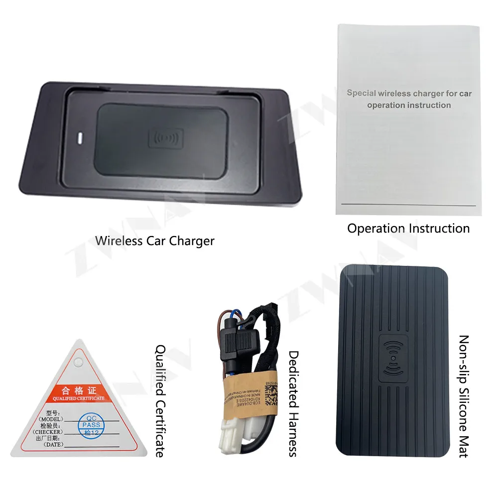 For Toyota Hilux 2016-2020 Models Embedded Inserted Center Console Charging Pad Car Upgrade Module wireless charger