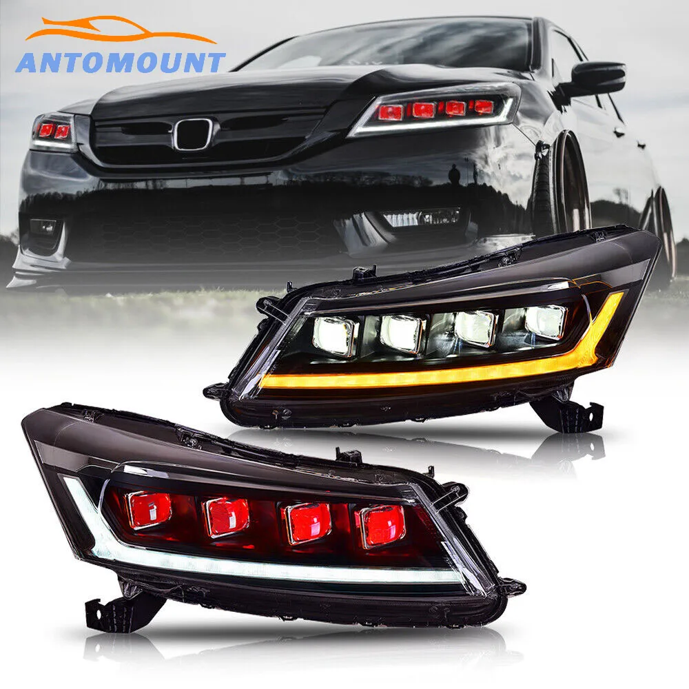 

for Factory Price auto parts car accessories halogen xenon Modification Full Led Modified head light lamp for Accord 2008 2009