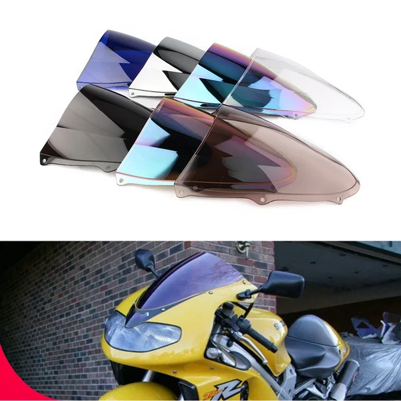 Motorcycle Screen Double Bubble Windshield Deflector Protector WindScreen For Suzuki TL1000R TL 1000 R 1998 1999 2000-2003 02 01