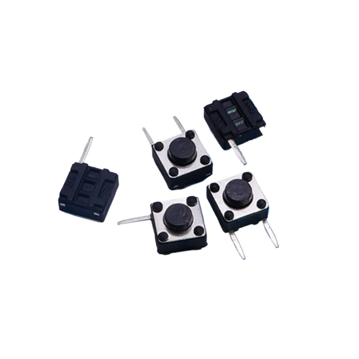 High Quality Imported Spring Tactile Switch 6*6*4.3MM Height 4.3MM Side Insert Two Pins Button