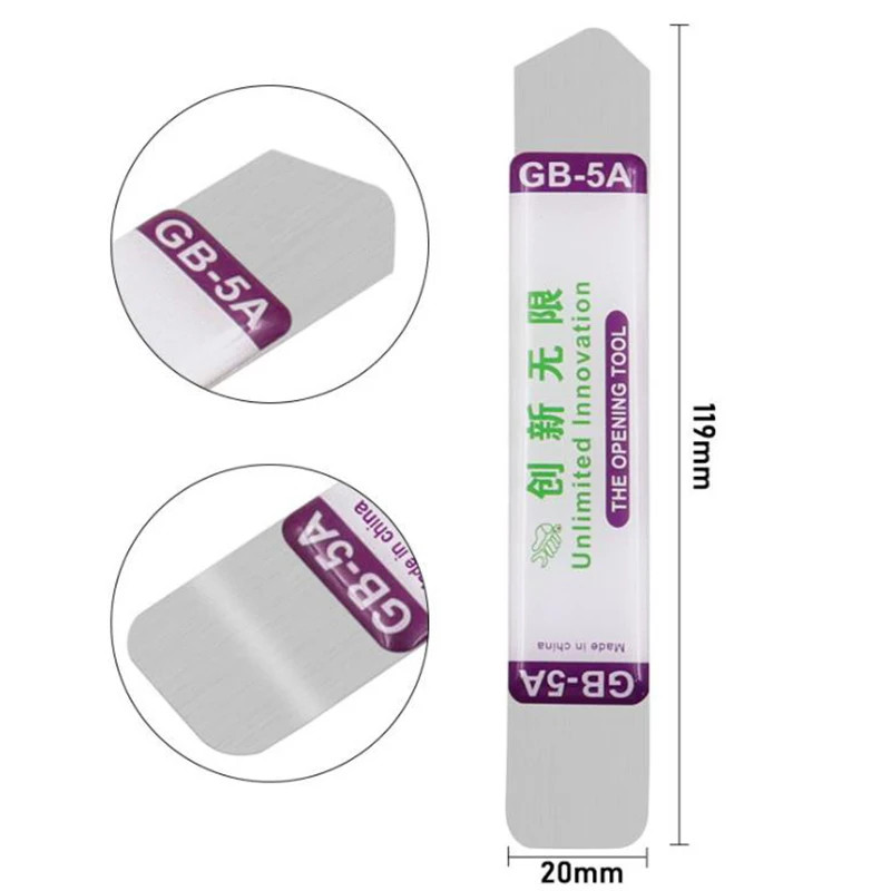 금속 플랫 스퍼저 소프트 블레이드 프라이 바 오픈 수리 도구 키트, 전화 수리, 2 개, 5 개