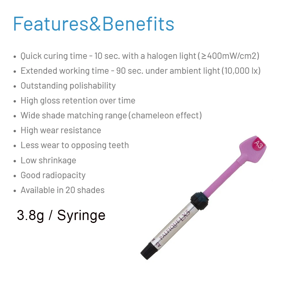 Dental Materials Tokuyama Palfique Lx5 Resin-based Dental Restorative Products Syringe  A2 A3 BW Japan Dentist Clinic Supplies