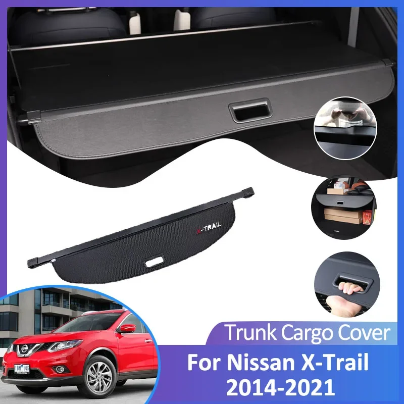 

Car Trunk Cargo Cover for Nissan X-Trail X Trail XTrail T32 2014-2021 2017 2018 Retractable Luggage Storage Partition Anti-peep