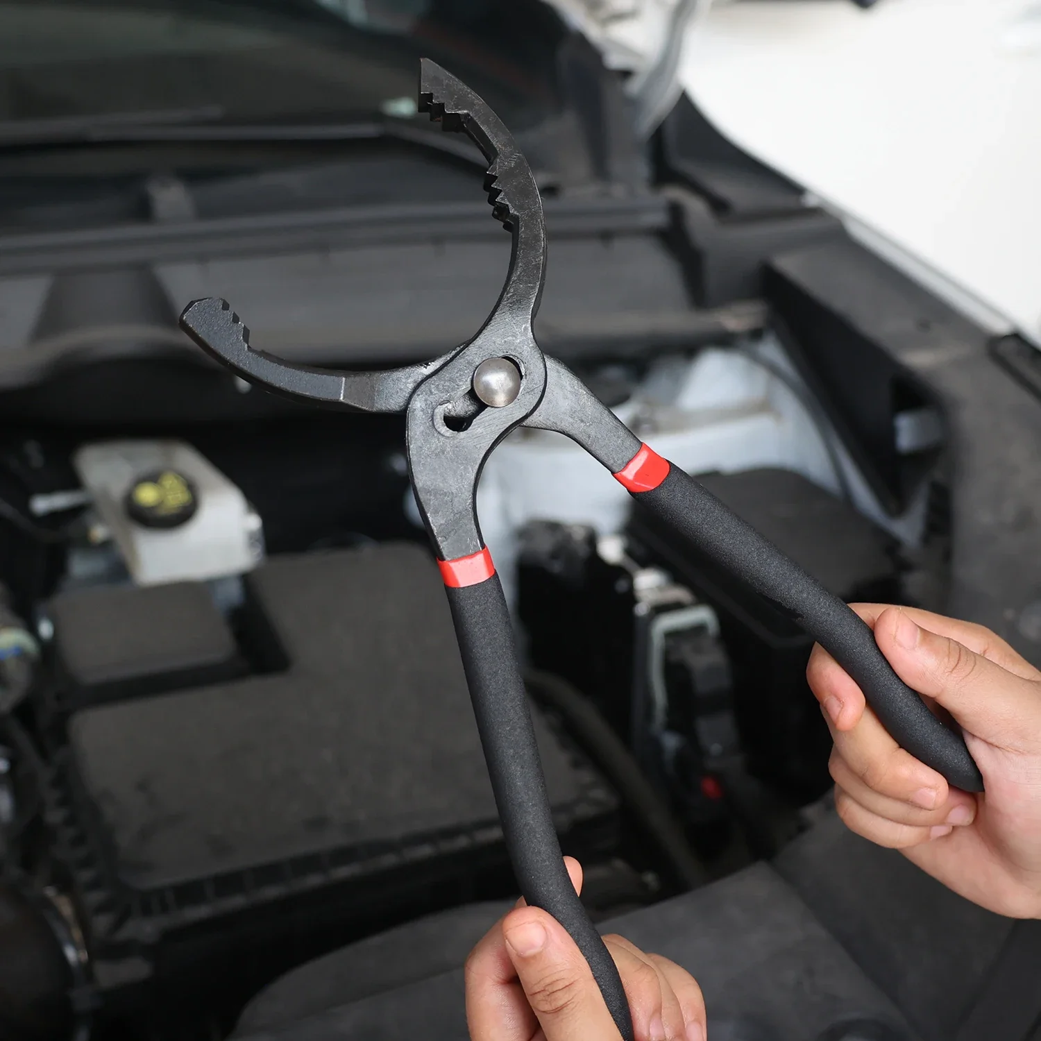 Ölfilterzange, Klemmzangen-Typ, Ölfilterschlüssel, Werkzeug zum Entfernen und Zerlegen von Ölfiltern, Filterelement-Schlüssel für LKW- und PKW-Reparaturen – Detail 2