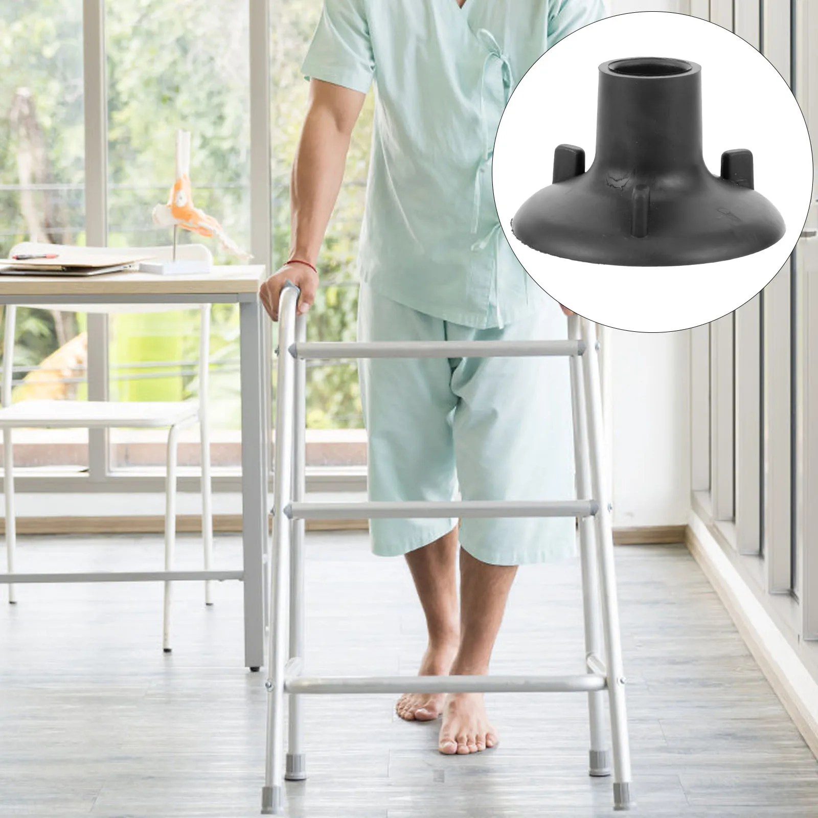 

4Pcs Shower Chair Rubber Feet Nonslip Leg Cover Easy Install Protects Furniture Versatile Design Bath Chair Leg Cover