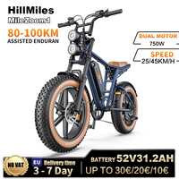 ENGWE Hillmiles MileZoom 1 City Ebike Powerful In Motor 52 V31.2Ah Battery Electric bike Max Speed 45 km/h MTB Electric bike