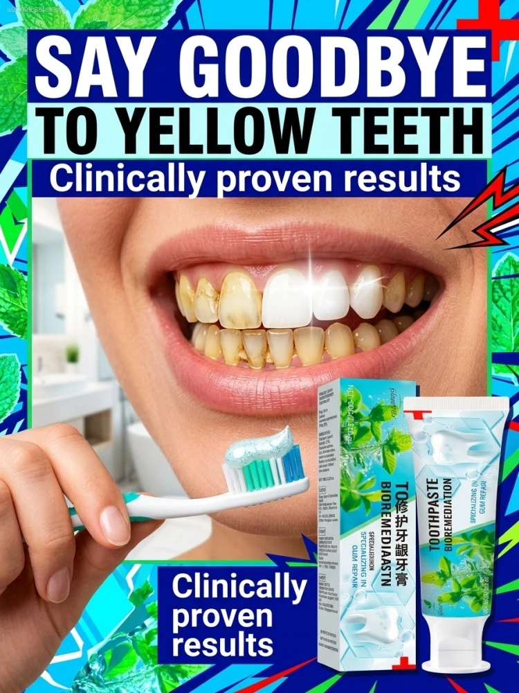 Daily Gum Protection Toothpaste for Home Oral Care, Gentle Formula Comforts Gum Tissue, Removes Teeth Stains, Thoroughly Cleans Mouth and Maintains Long Lasting Fresh Breath