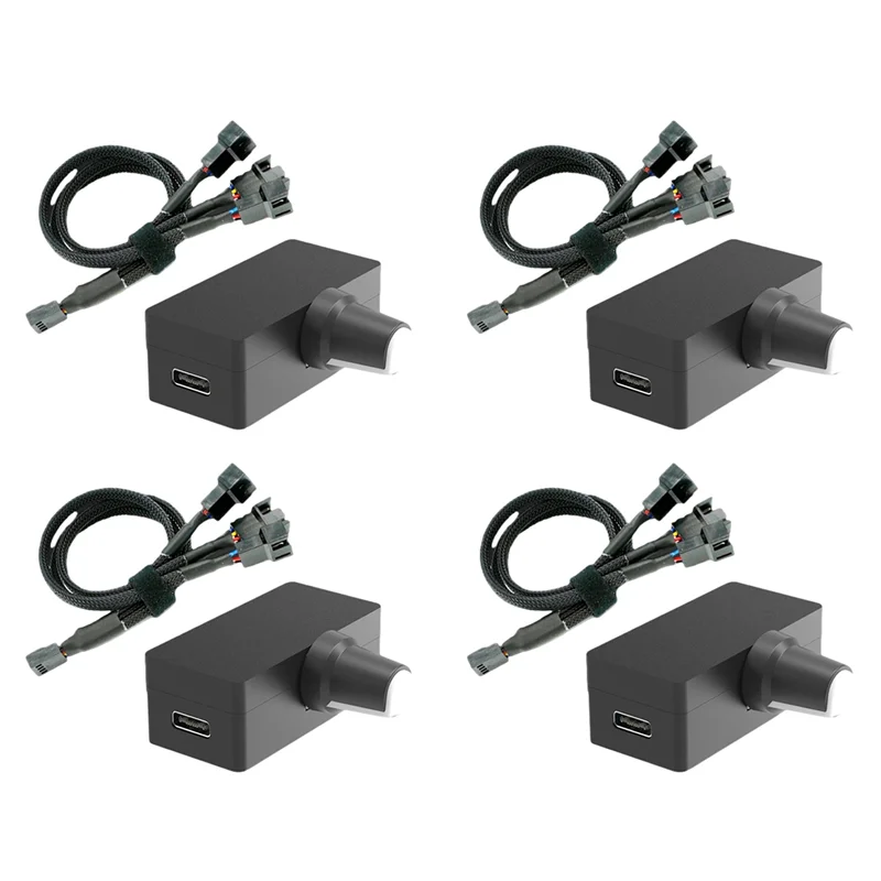 N75R-4X PWM Speed Controller 4Pin PWM Fan Governor PWM Governor USB TYPE-C Power Supply DIY Watercooling Cooler Option A