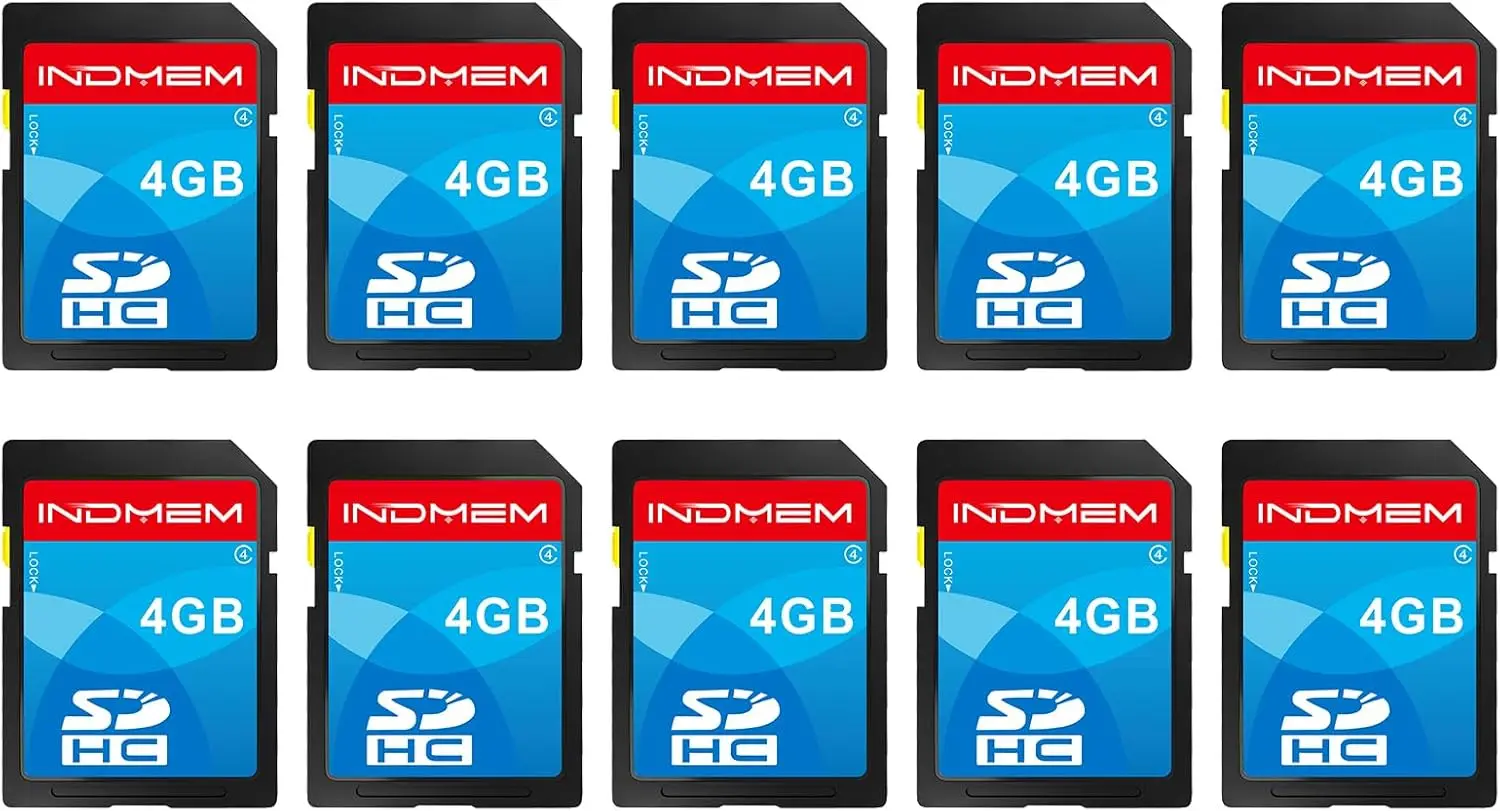4GB Sd Card, 10-Pac…