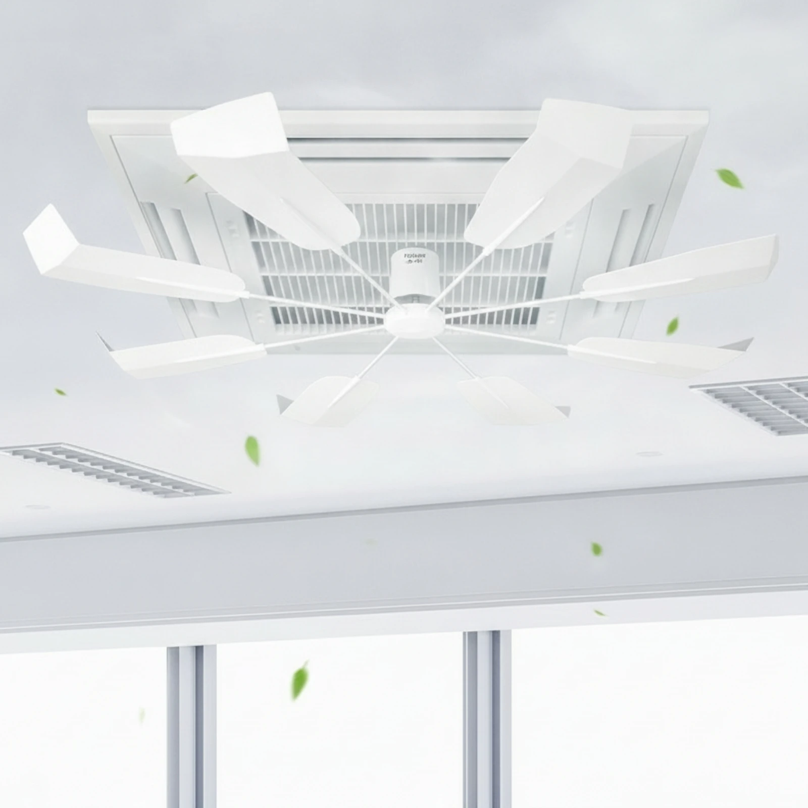 Air Conditioner Deflector with Rotating Arms Lightweight Ceiling Air Deflector Universal Fit Tooltool-Less for Office, Bedroom