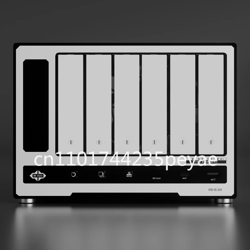 TAD6S4N10G N100 305 6 Disc M.2 Dual 10 Gigabit Mechanical Solid State Hybrid High Speed Storage NAS All Aluminum