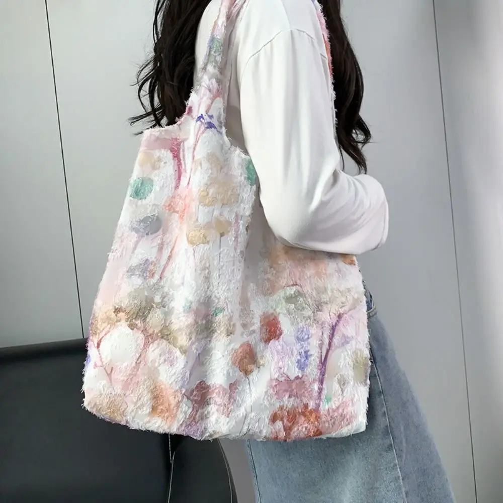 Sac en toile de fleurs brodées en mousseline de soie pour femme, multicolore, style chinois, sac fourre-tout papillon, sac sous les bras, sac à main initié pour femme